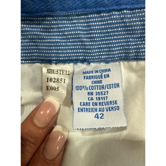 Marithe Francois Girbaud Blue Hudson Cargo Shorts Relaxed Fit Men’s 42 Vintage - Picture 10 of 11